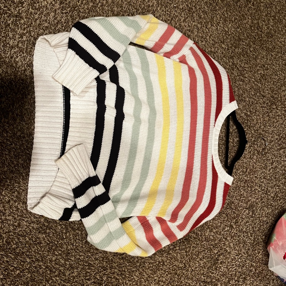 Holister Knit Rainbow Sweater